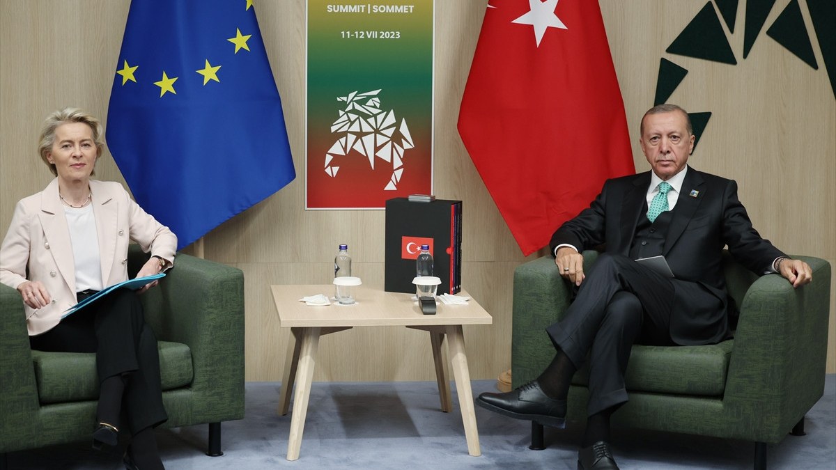 Cumhurbaşkanı Erdoğan, AB Komisyonu Başkanı Leyen’i kabul etti