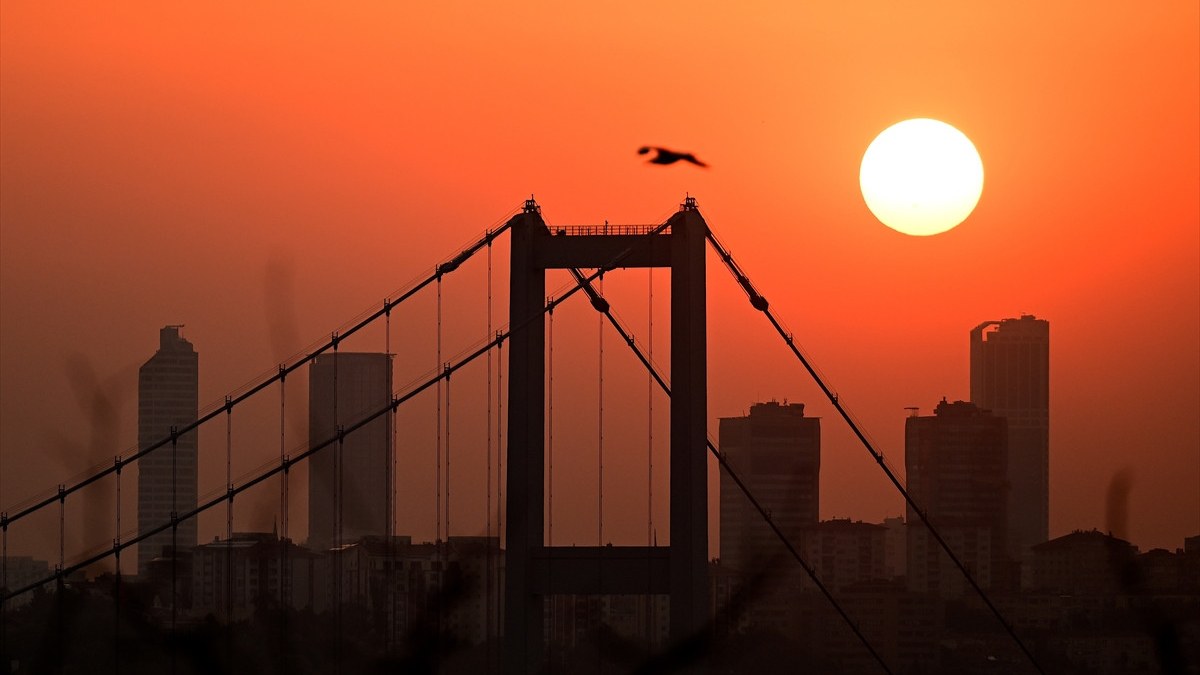 İstanbul'da gün batımı: Mest etti