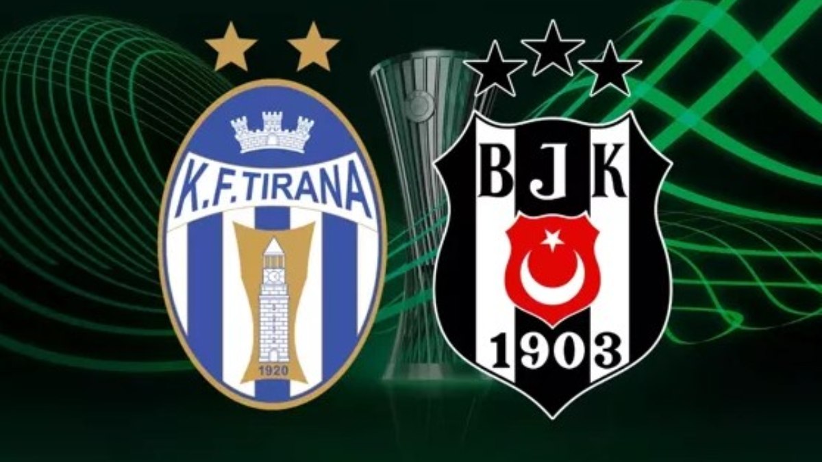 Tirana - Beşiktaş maçı öncesi tribünler karıştı