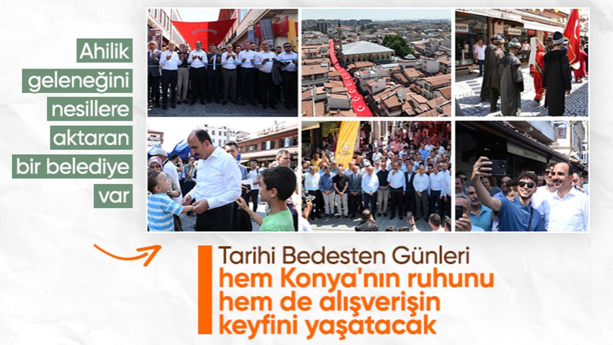 Konya'da 2. Tarihi Bedesten Alışveriş Günleri coşkuyla başladı