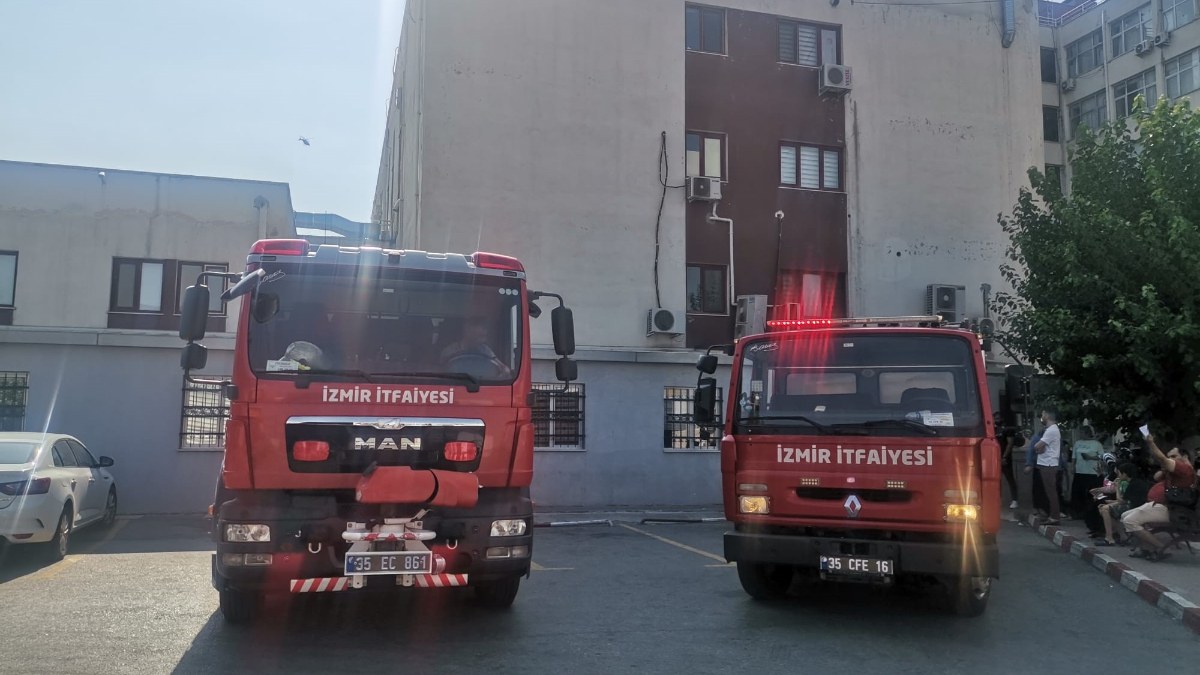 İzmir'deki hastanede klima kaynaklı yangın çıktı