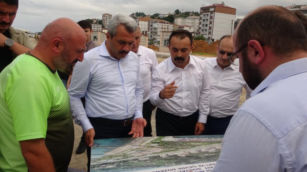 Rize'nin yeni valisi İhsan Selim Baydaş'tan devam eden projelere inceleme ziyareti
