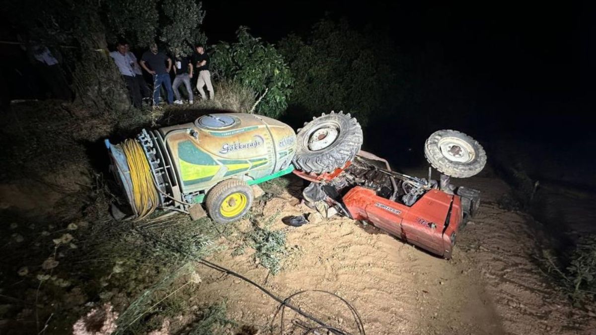Bursa'da devrilen traktörün altında kalan çiftçi can verdi