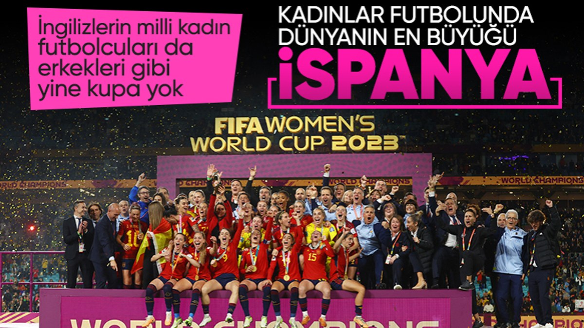 İngiltere'yi yenen İspanya, Kadınlar Dünya Kupası'nın sahibi oldu