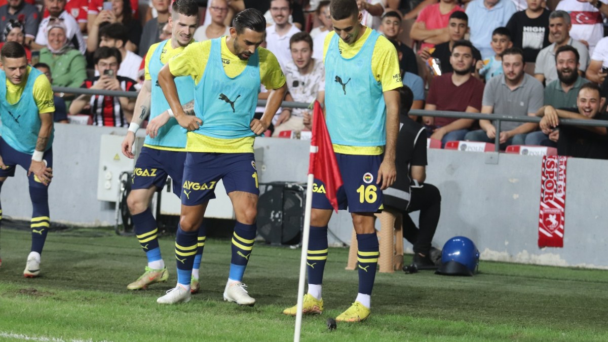 Samsunspor - Fenerbahçe maçında ilginç görüntüler: Sahaya fare girdi