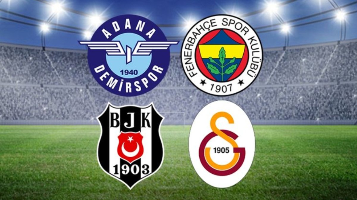 Galatasaray, Fenerbahçe, Beşiktaş ve Adana Demirspor'un maçları hangi kanalda yayınlanacak?