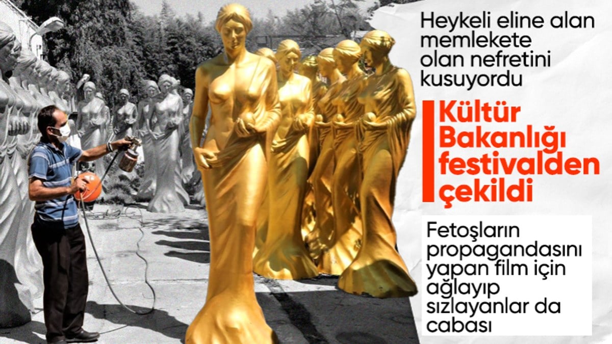 Altın Portakal'da FETÖ propagandası! Kültür ve Turizm Bakanlığı festivalden çekildiğini açıkladı
