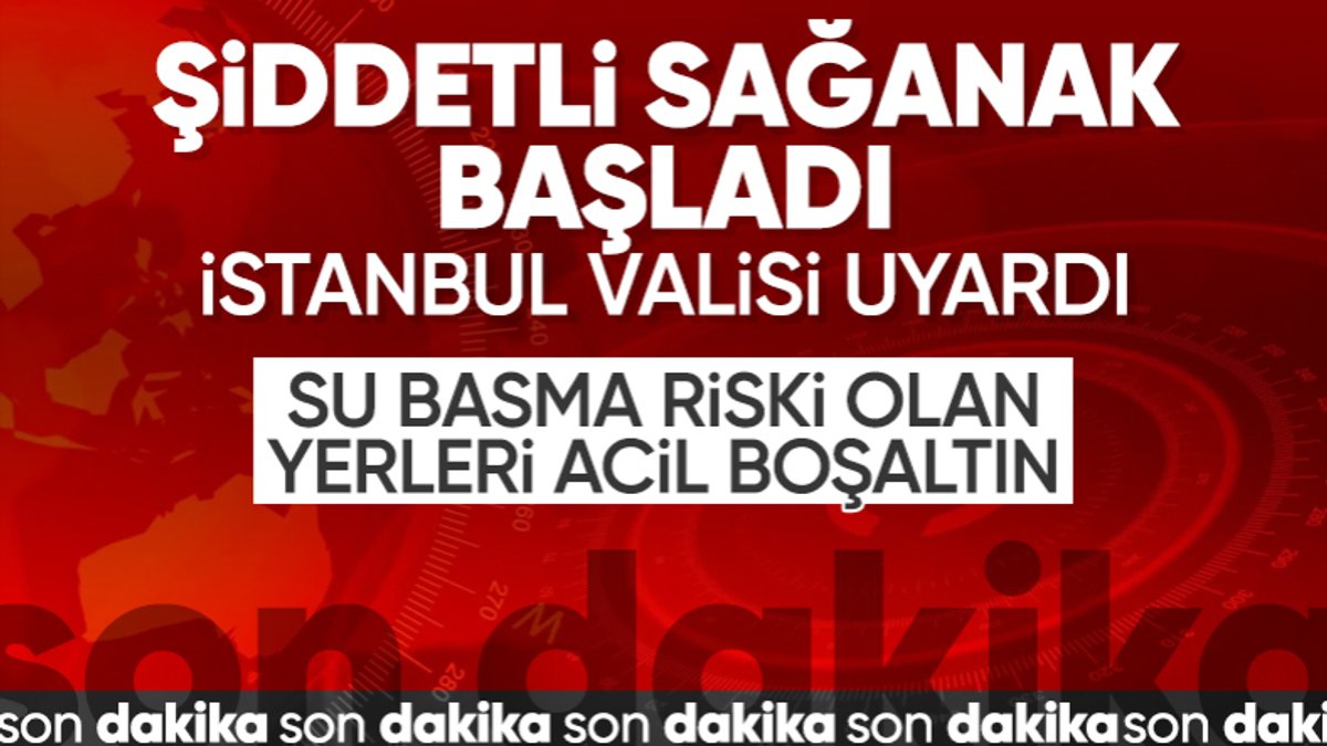 İstanbul'u sel vurdu! Vali Davut Gül'den uyarı geldi: Riskli yerleri boşaltalım...