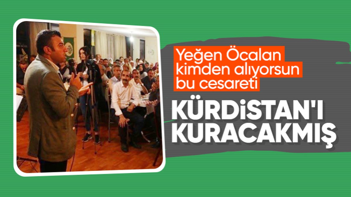 HDP'li Ömer Öcalan'dan terör propagandası! 'Kürdistan özgür olana kadar'