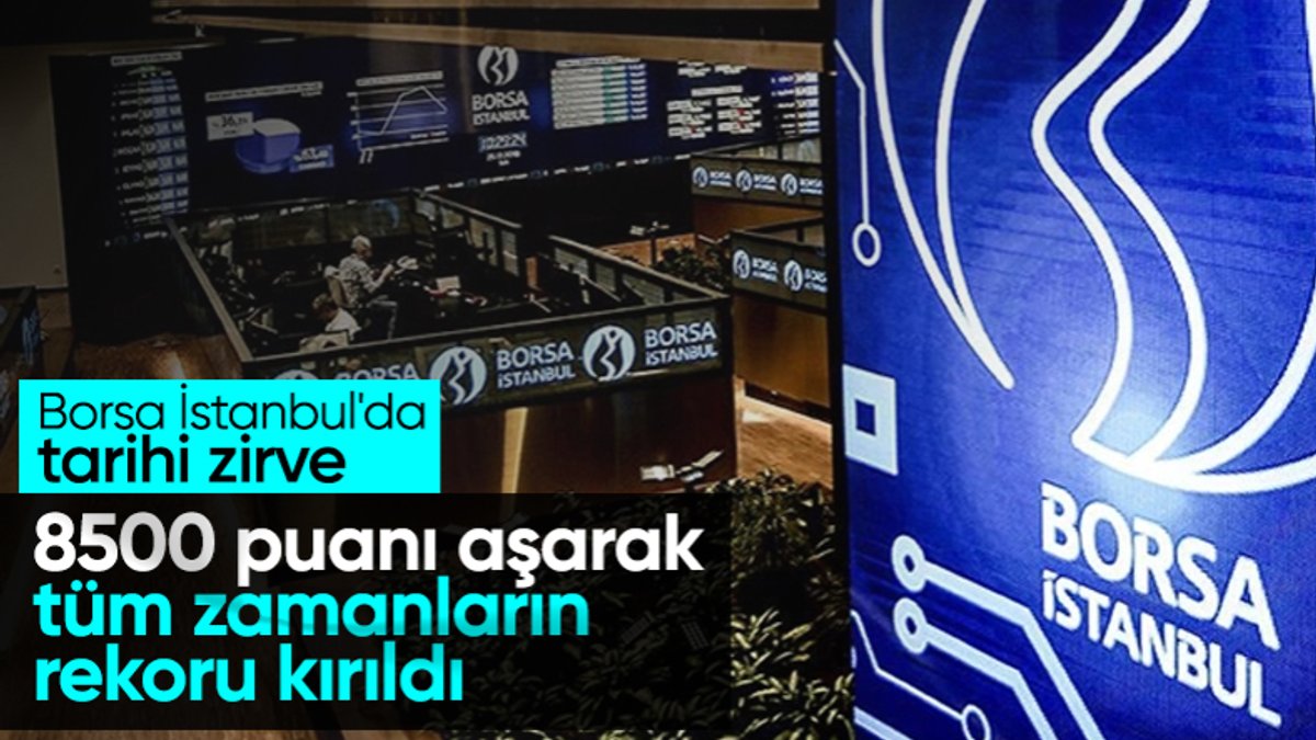 Tüm zamanların en yüksek seviyesi! Borsa İstanbul 8 bin puanı aşarak rekor kırdı