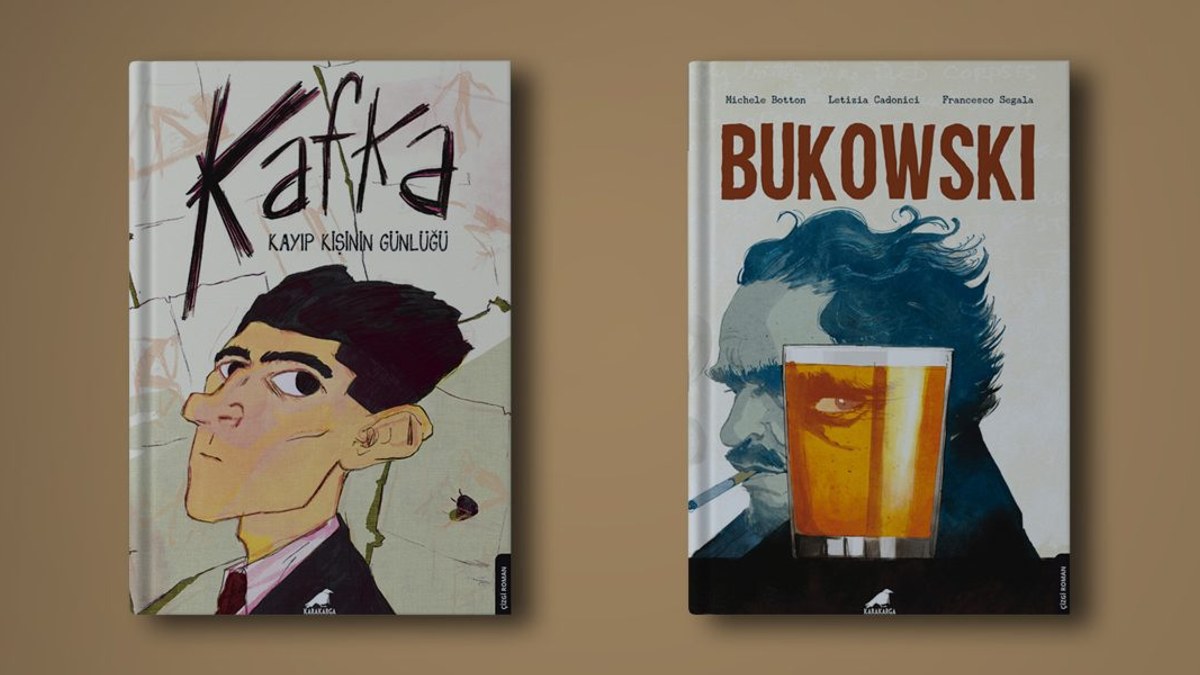 Harfler ve çizgilerle iki ünlü yazarın konuşmaları Kafka ve Bukowski