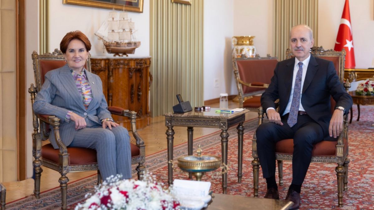Meral Akşener'den TBMM Başkanı Numan Kurtulmuş'a ziyaret