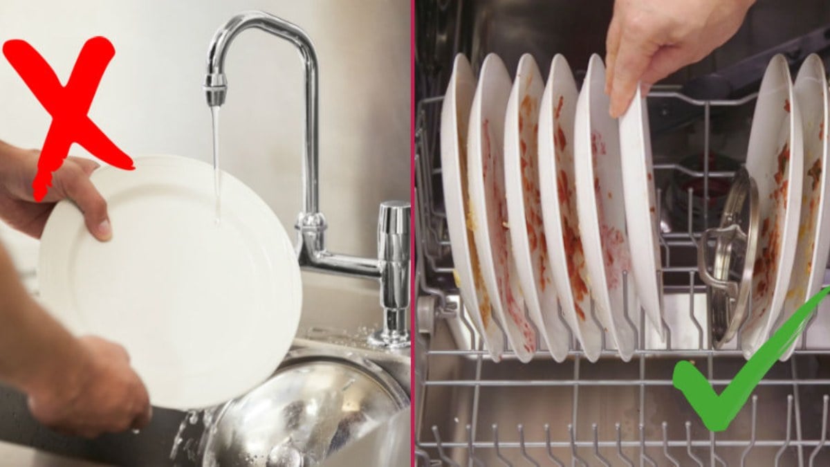 Çoğu kişi yanlış yapıyor! Bulaşıkları makineye koymadan önce yıkarsanız…