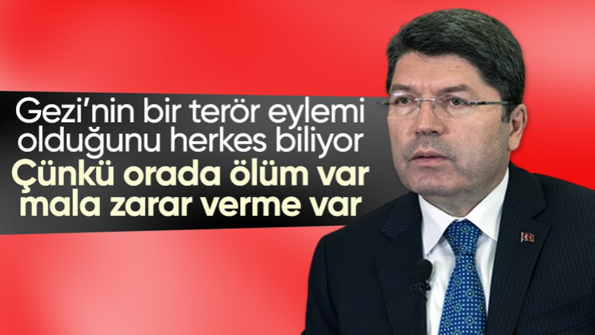 Adalet Bakanı Tunç: Gezi'nin terör eylemi olduğunu halkımız biliyor
