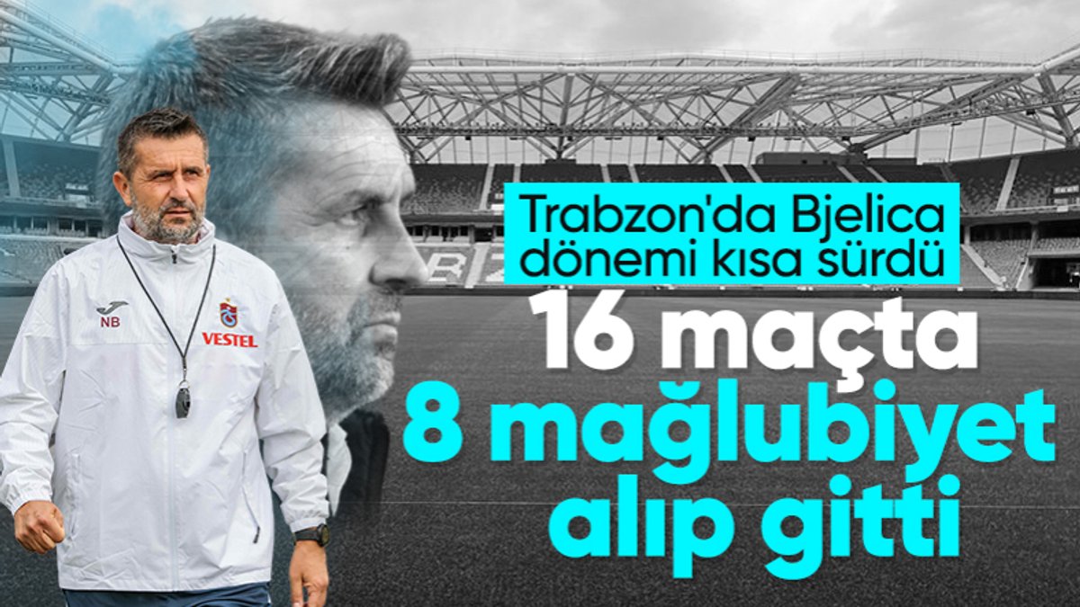 Trabzonspor, Nenad Bjelica ile yollarını ayırma kararı aldı
