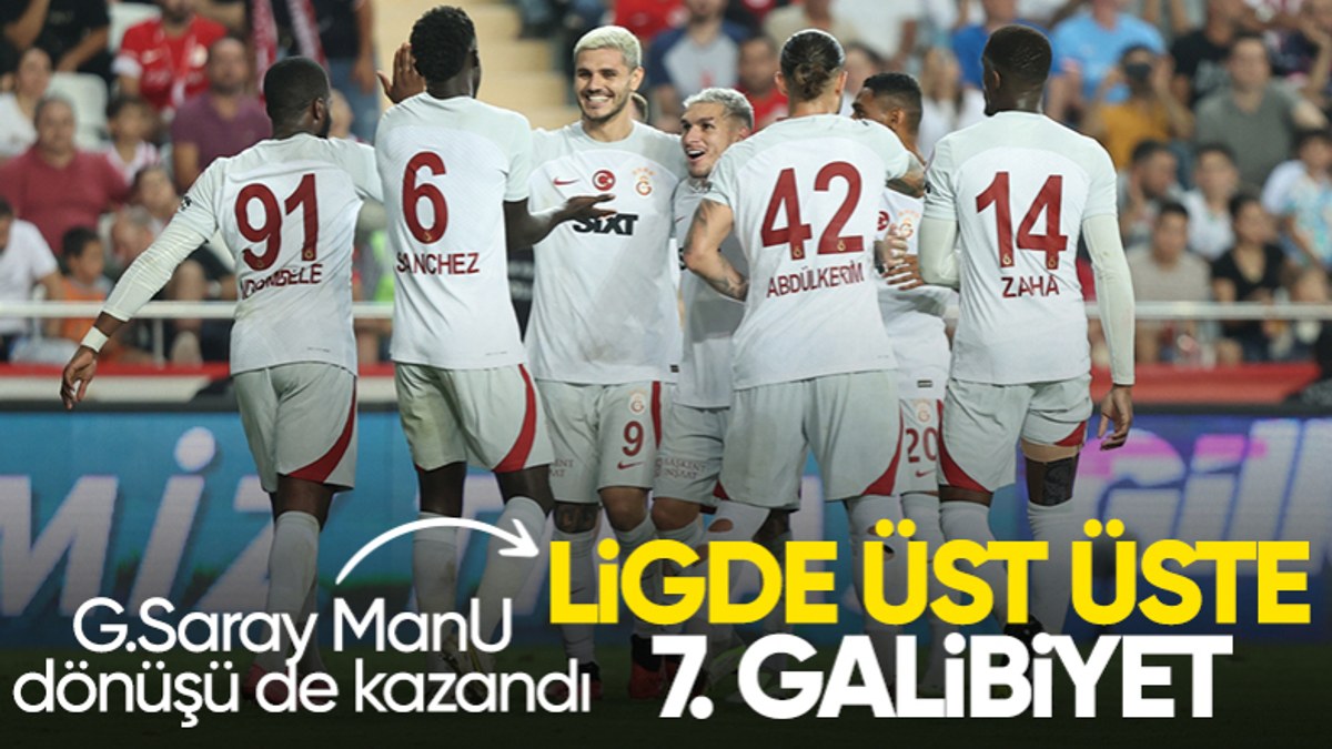 Galatasaray, Antalyaspor'u deplasmanda yendi