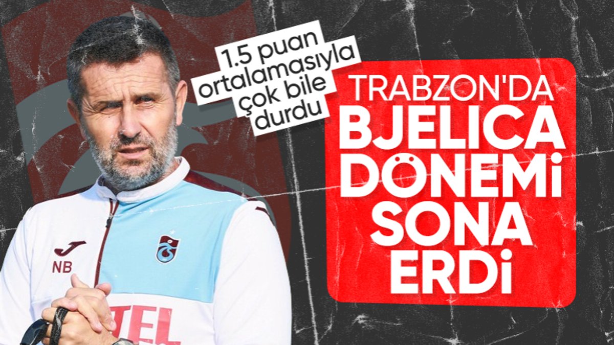 Trabzonspor'da Nenad Bjelica dönemi sona erdi