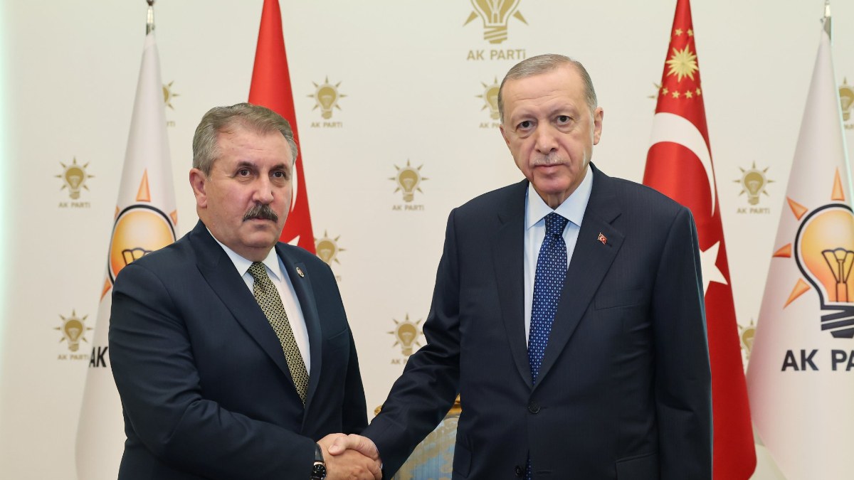 Cumhurbaşkanı Erdoğan, Mustafa Destici'yi ağırladı