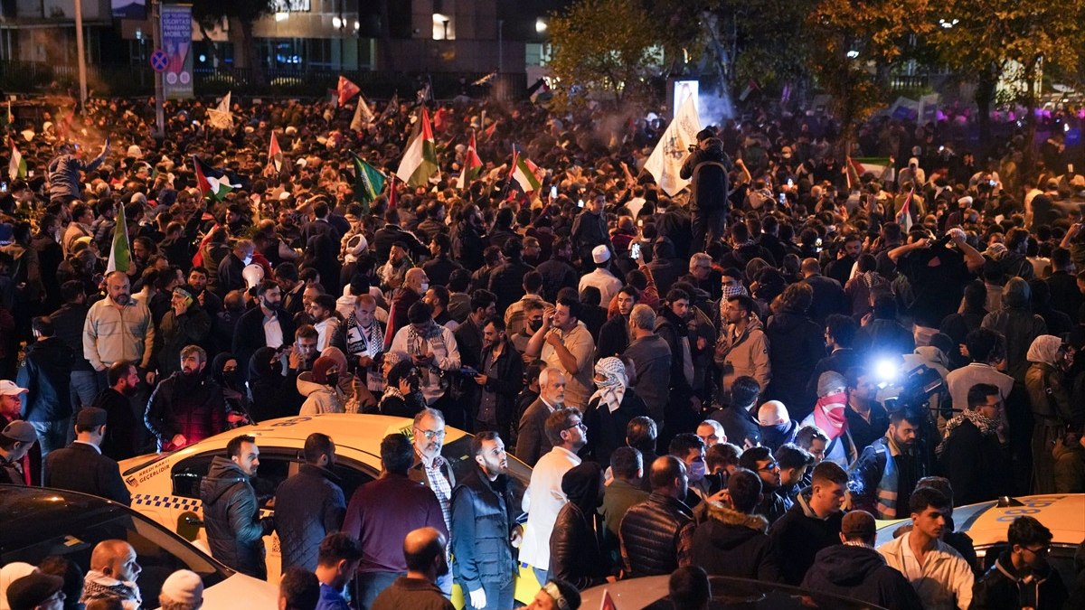 İstanbul'daki İsrail protestosunda 1 can kaybı, 5 gözaltı