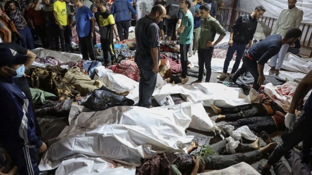 İsrail'in hastane saldırısı dünyayı ayağa kaldırdı: Peş peşe tepkiler geldi