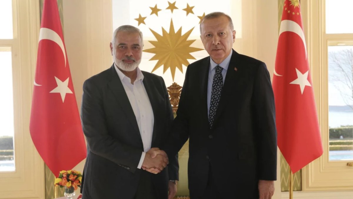 Cumhurbaşkanı Erdoğan, Hamas Siyasi Büro Başkanı İsmail Heniyye ile görüştü