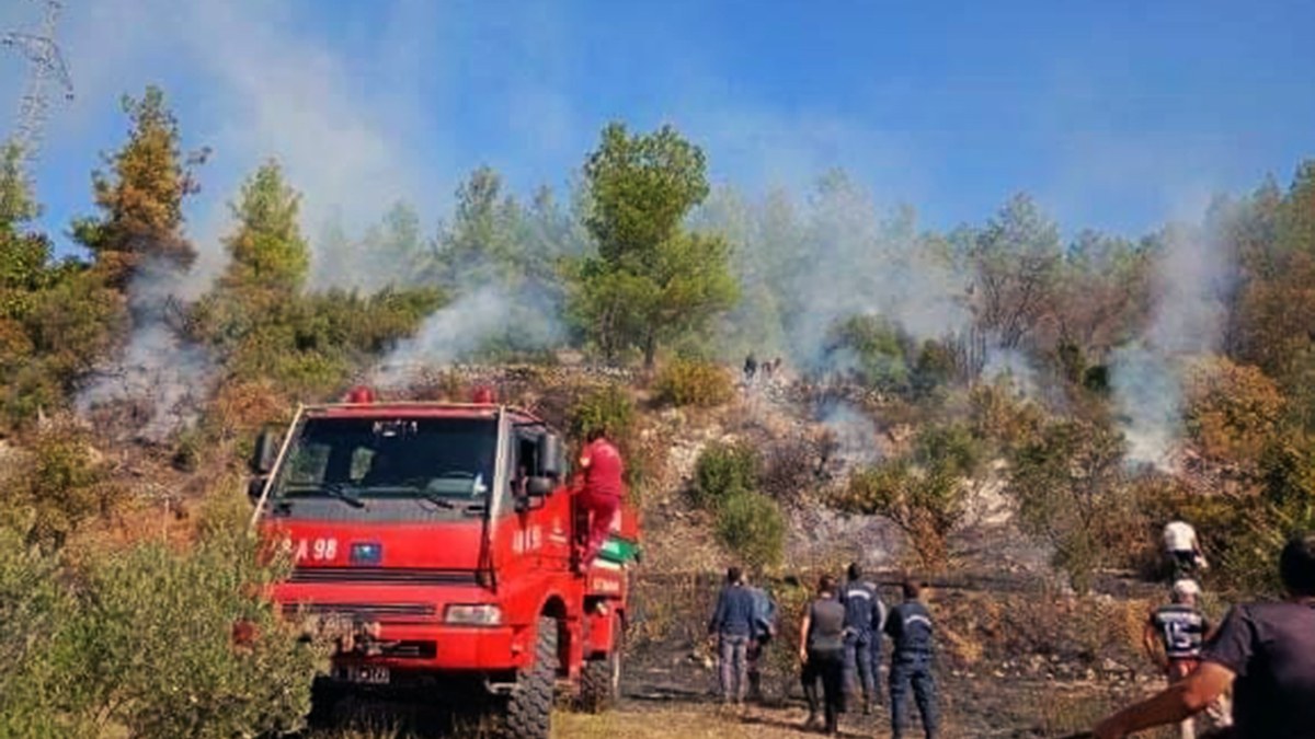 Muğla'daki makilik alanda yangın paniği yaşandı
