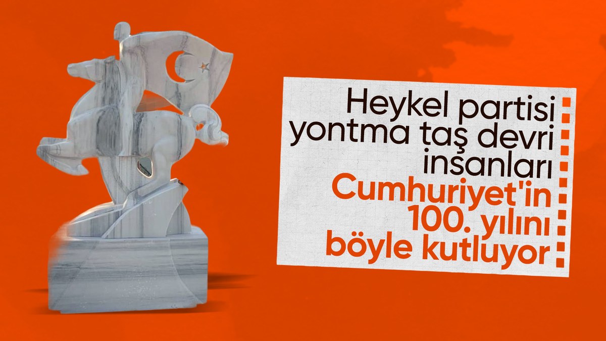CHP'li Kuşadası Belediyesi'nden Cumhuriyet'in 100. yılına özel heykel sergisi