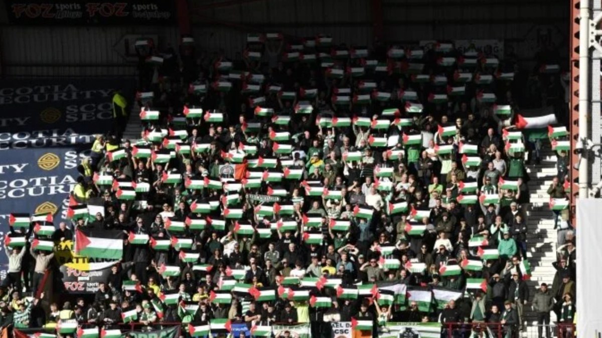 Celtic taraftarı, Filistin'i desteklemeyi sürdürüyor