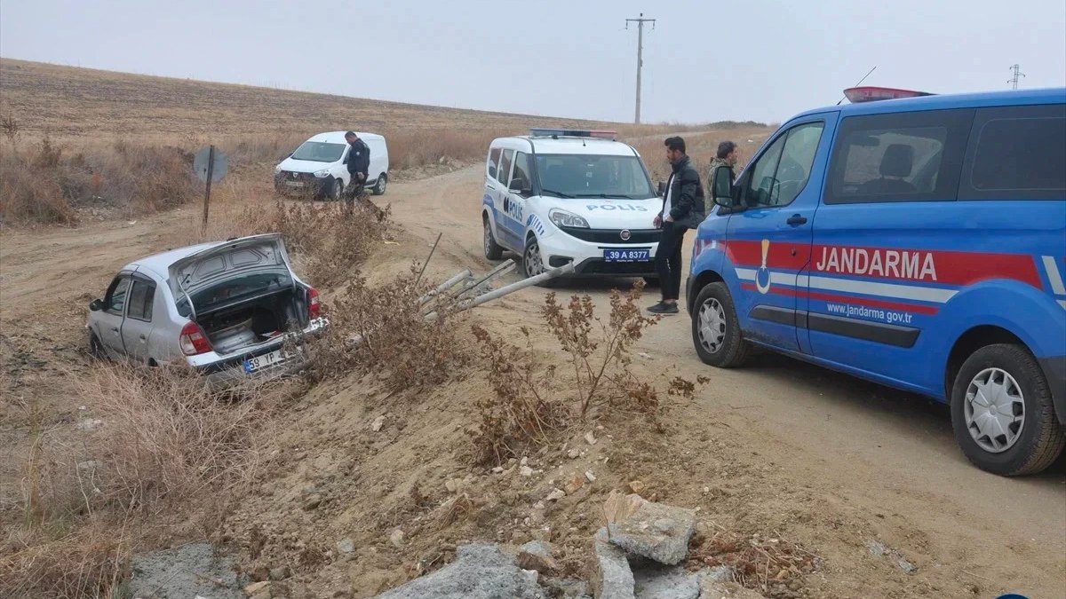 Kırklareli'de polisten kaçan hırsızlar şarampole yuvarlandı