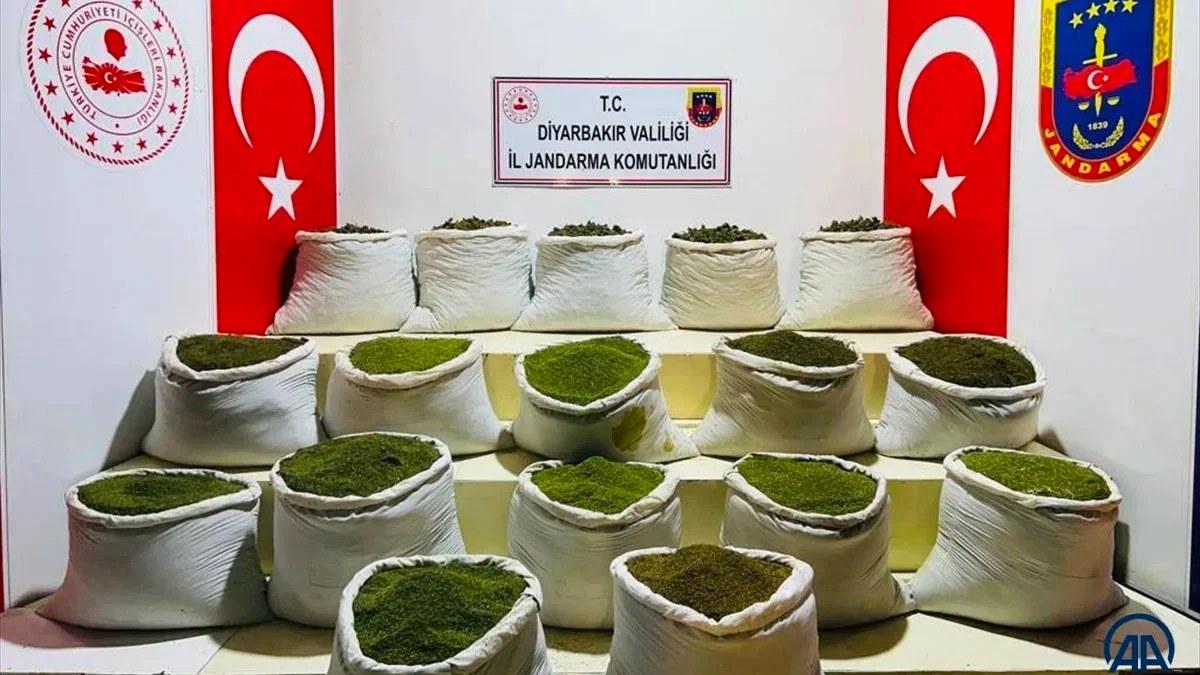 Diyarbakır'da PKK'nın finans kaynağına darbe! 1 ton 354 kilogram esrar ele geçirildi