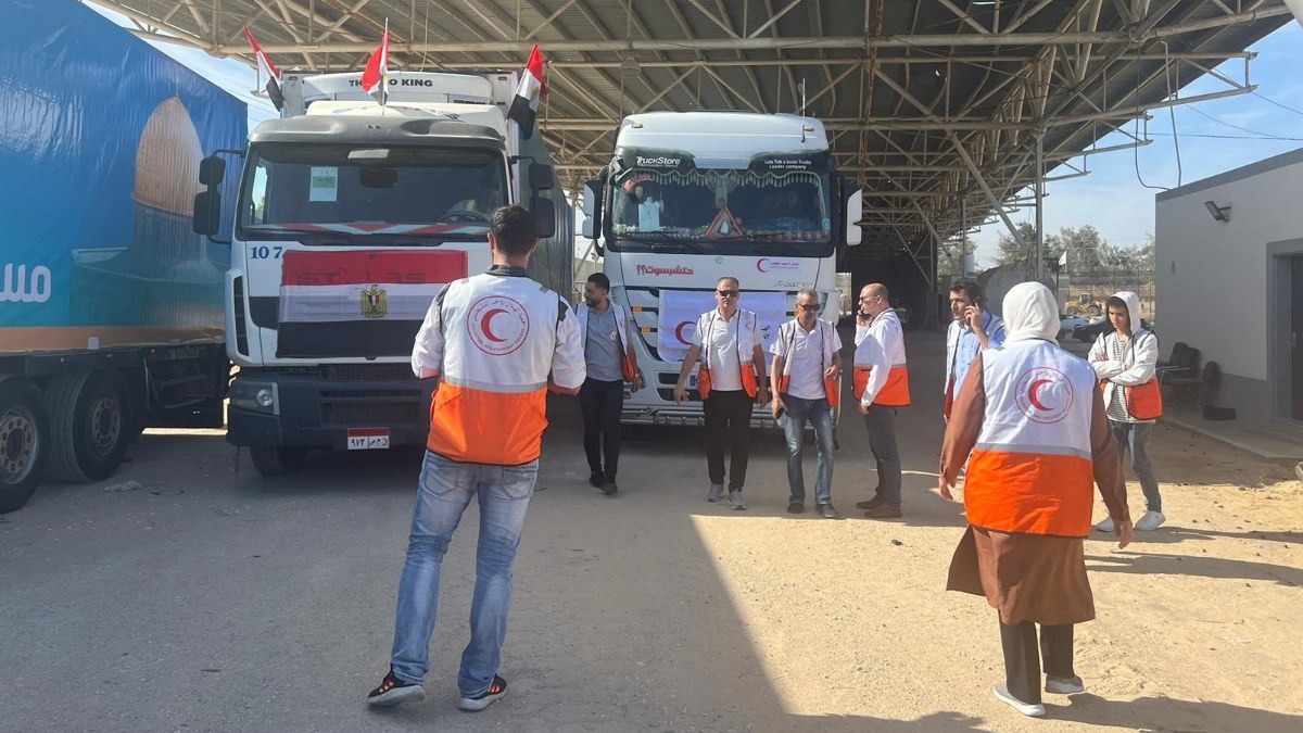 Refah Sınır Kapısı'ndan 5. yardım konvoyu geçti