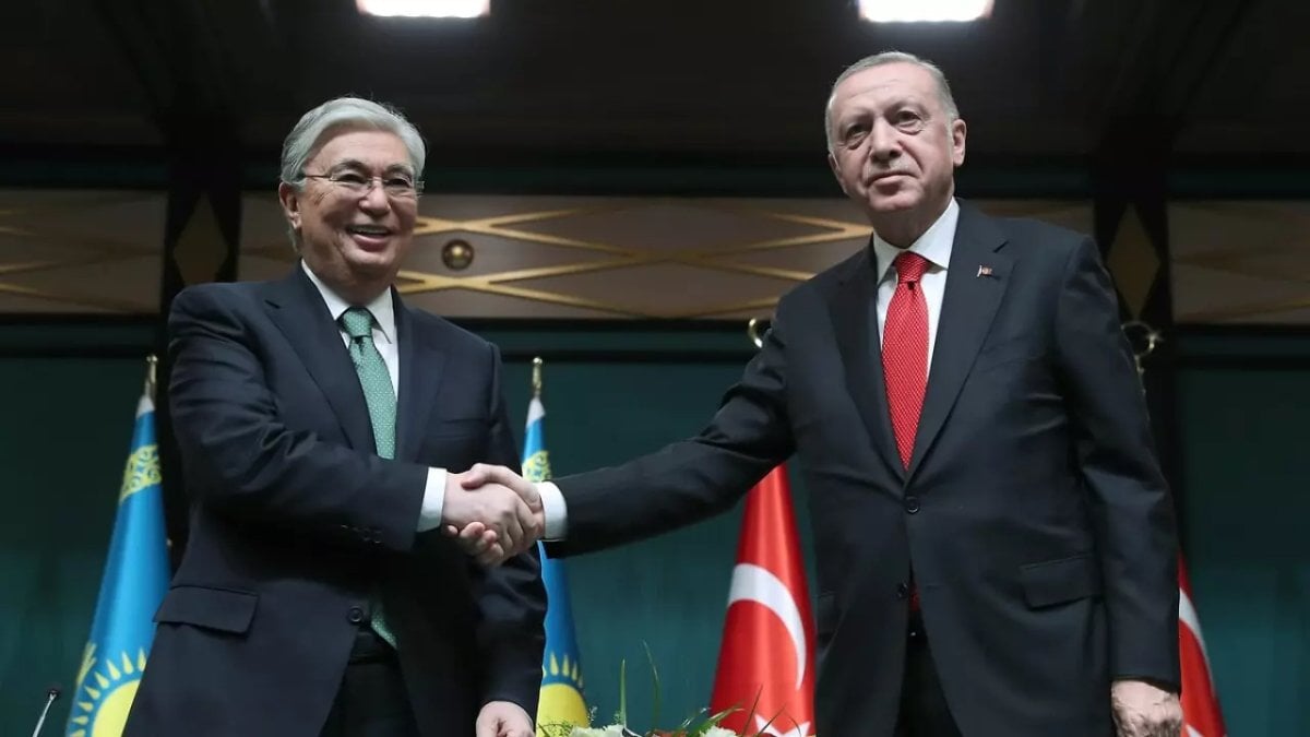 Filistin diplomasisi: Cumhurbaşkanı Erdoğan, Tokayev ile görüştü