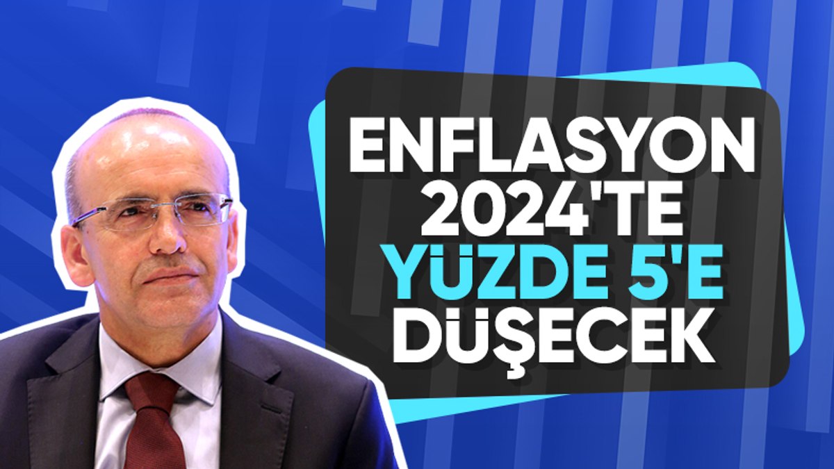 Mehmet Şimşek'ten enflasyon açıklaması! 2024'te yüzde 5,8'e düşmesi bekleniyor