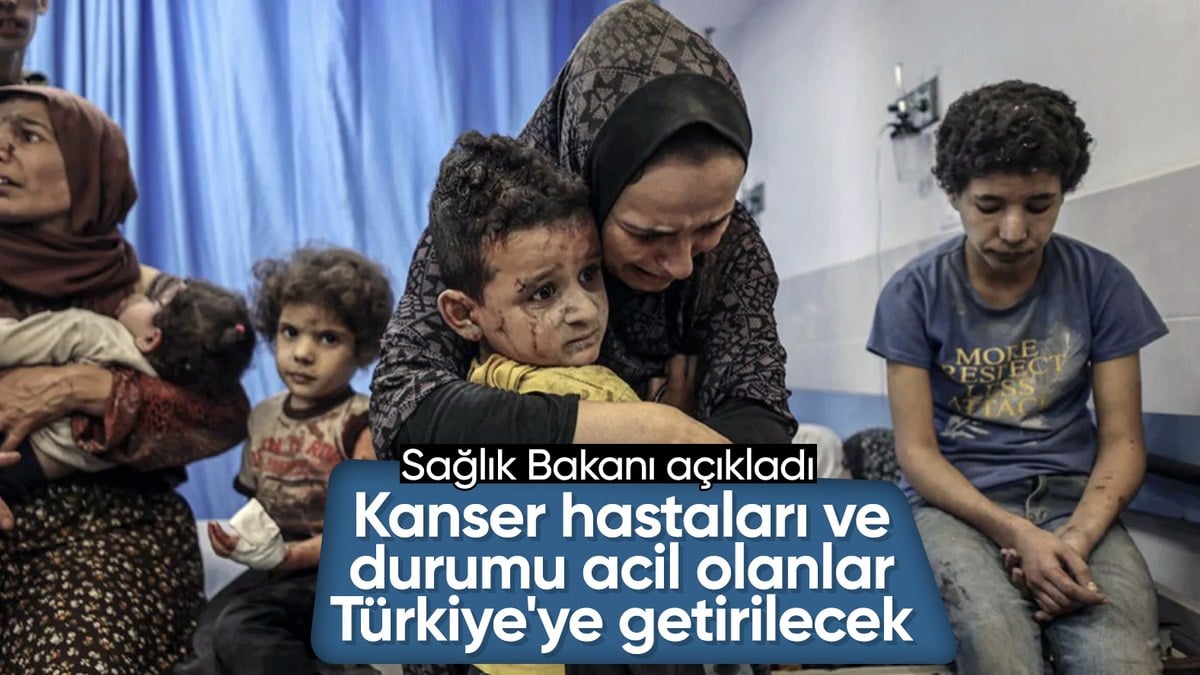 Fahrettin Koca duyurdu: Filistinli kanser hastaları ve durumu acil olanlar Türkiye'ye getiriliyor