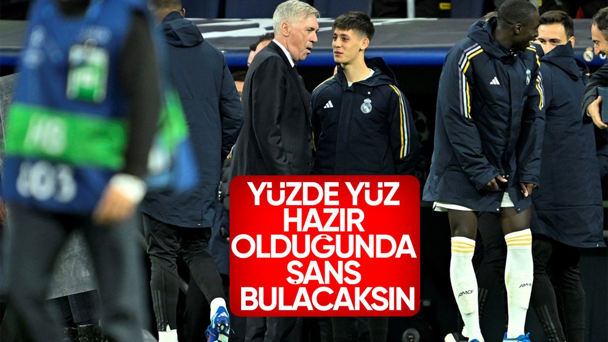Ancelotti'den Arda Güler açıklaması: Yüzde 100 hazır olduğunda şans vereceğiz