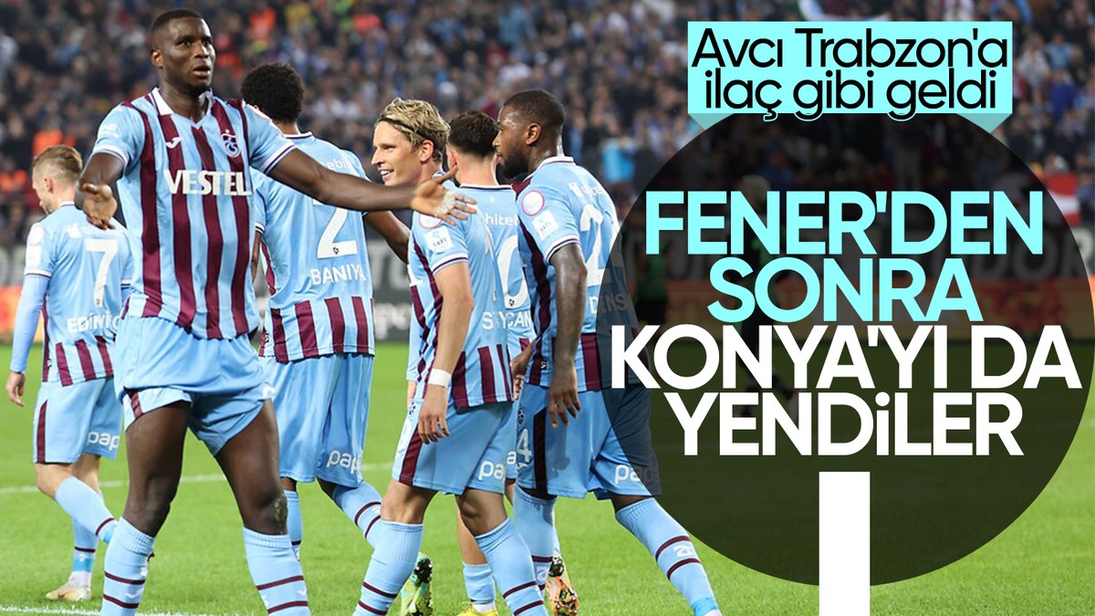 Trabzonspor, Konyaspor'u iki golle geçti