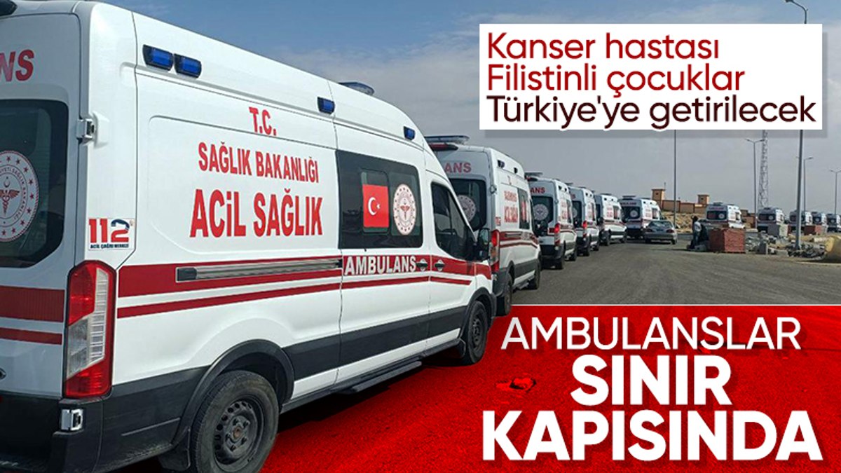 Türkiye'nin Gazze'ye yardım için gönderdiği ambulanslar sınıra ulaştı