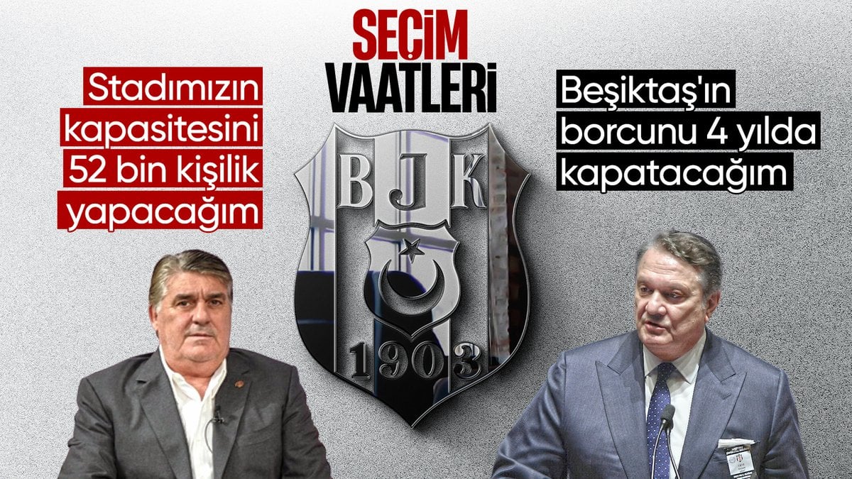 Beşiktaş'ın başkan adayları Hasan Arat ve Serdal Adalı projelerini anlattı
