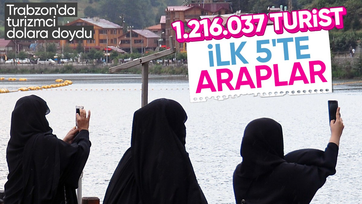 Trabzon'a turist akını: 10 ayda 1 milyon 216 bin turist geldi