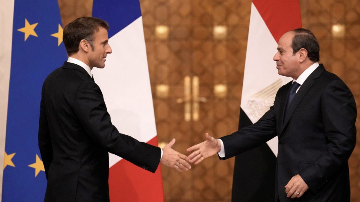 Emmanuel Macron ve Abdulfettah es- Sisi Gazze'yi görüştü