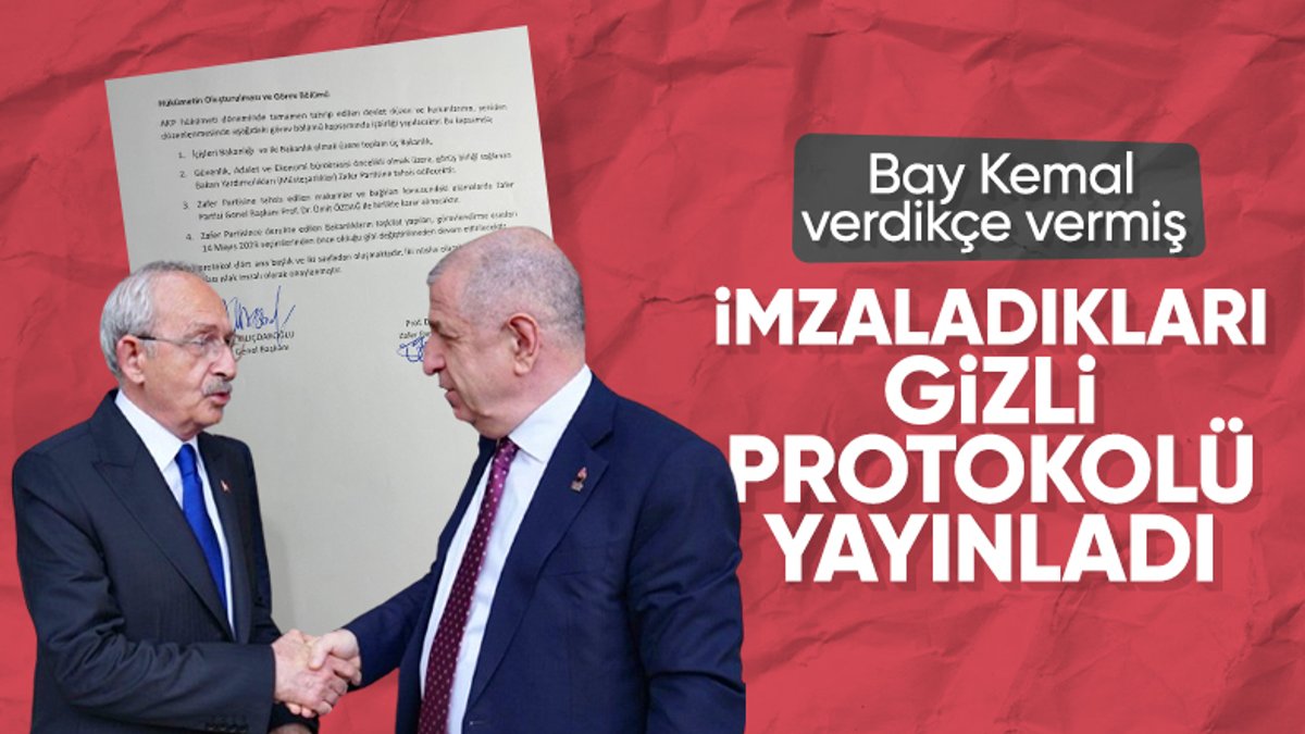 Ümit Özdağ, Kılıçdaroğlu ile imzaladığı gizli protokolü ifşa etti