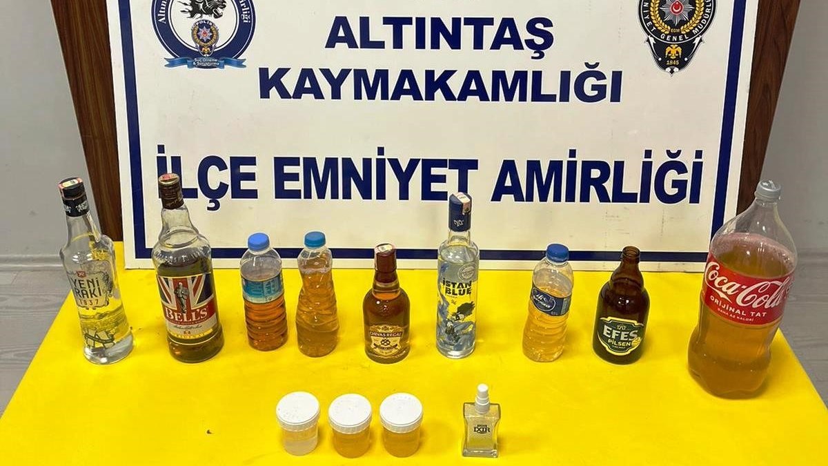 Kütahya'da sahte alkol operasyonu