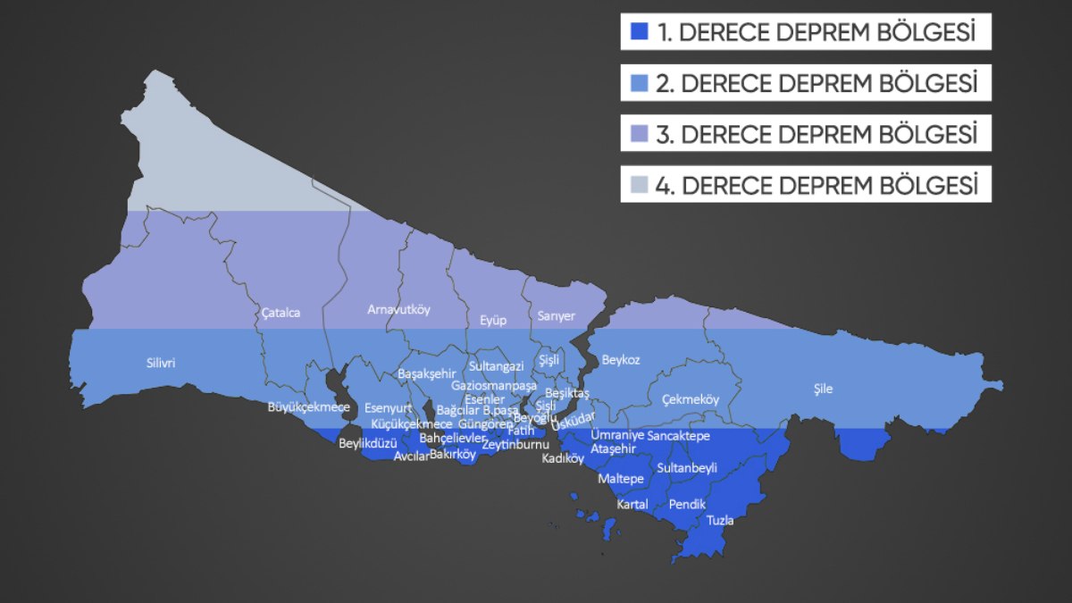 Türkiye'nin deprem risk haritası: Tehlike altındaki bölgeler