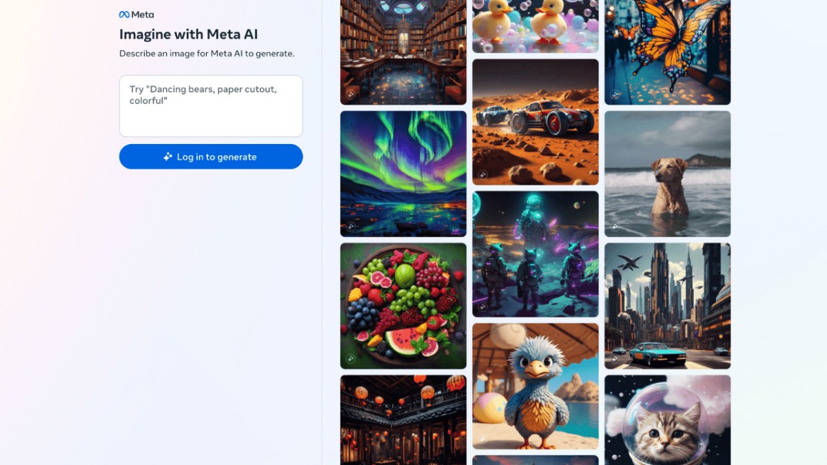 Meta'dan yeni yapay zeka görsel üretme sitesi: Imagine with Meta