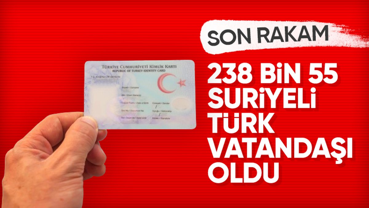 İçişleri Bakanı Ali Yerlikaya paylaştı: 238 bin 55 Suriyeli Türk vatandaşlığı aldı