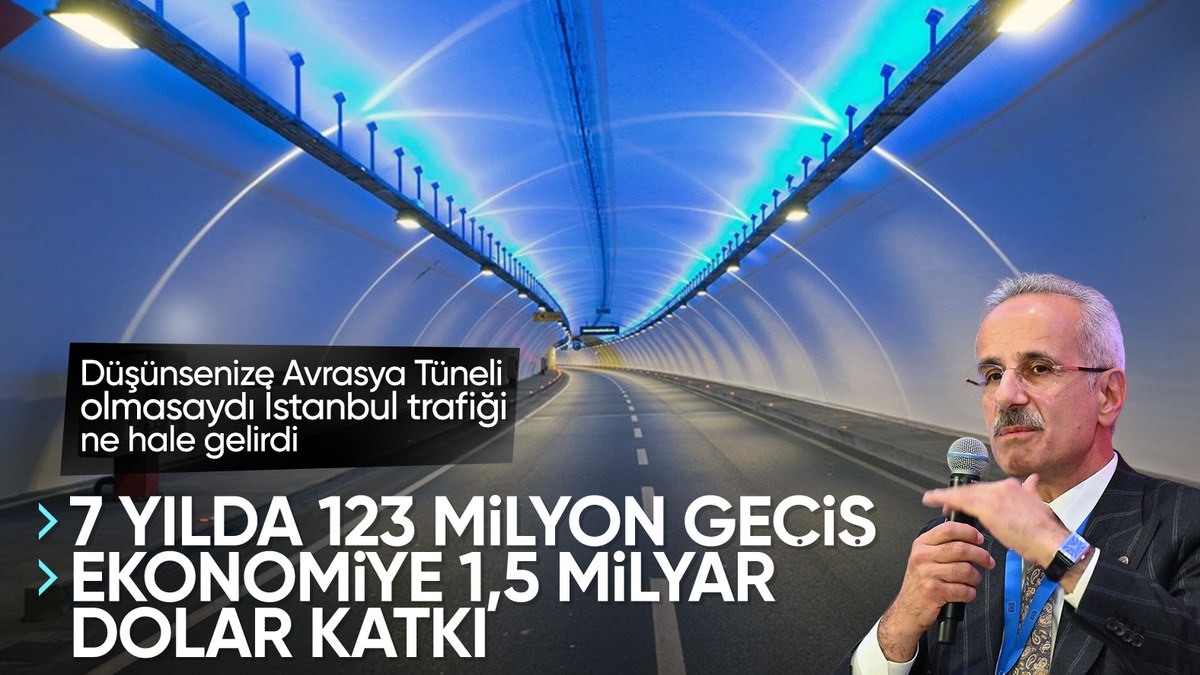 Avrasya Tüneli'nin ekonomiye 7 yıllık katkısı: 1,5 milyar dolar