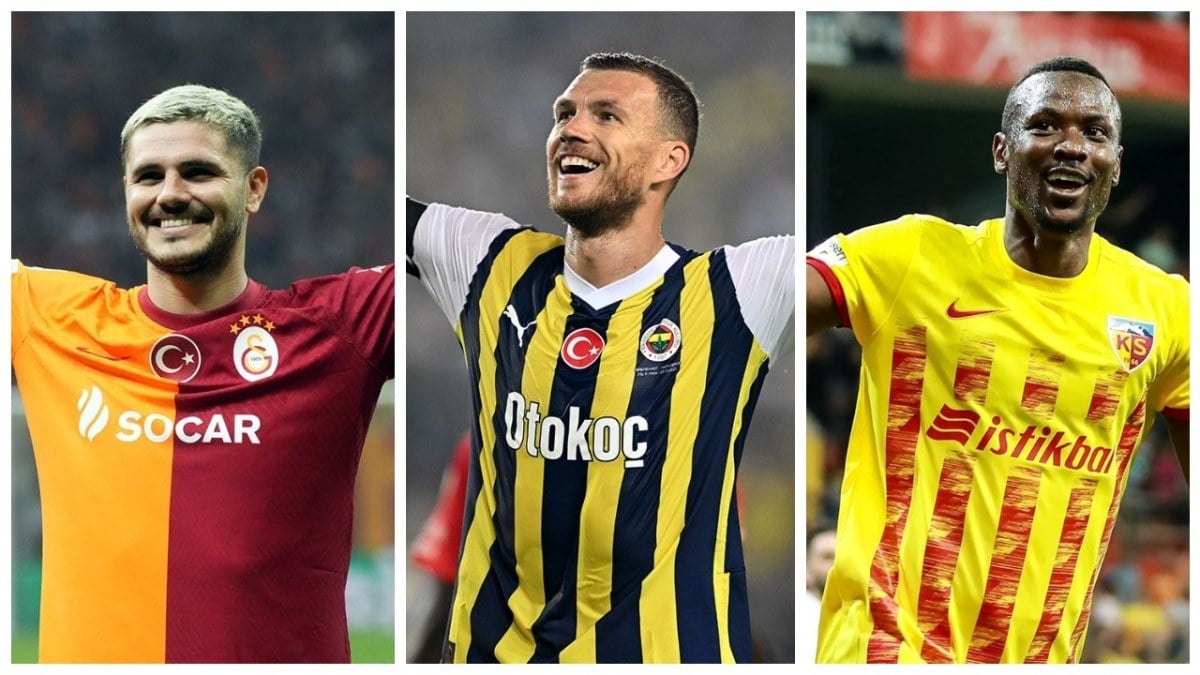Süper Lig'de gol kralı kim? Trendyol Süper Lig gol krallığı sıralaması! Icardi ve Dzeko zirvede...