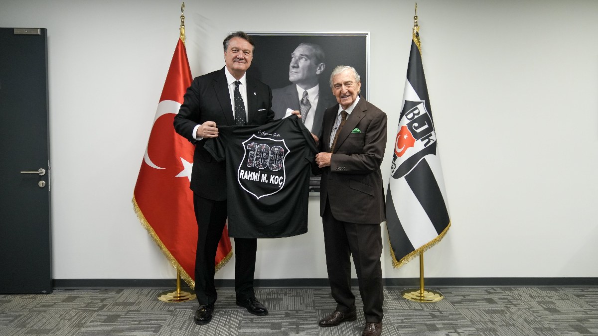 Rahmi Koç'tan Beşiktaş Başkanı Hasan Arat'a ziyaret