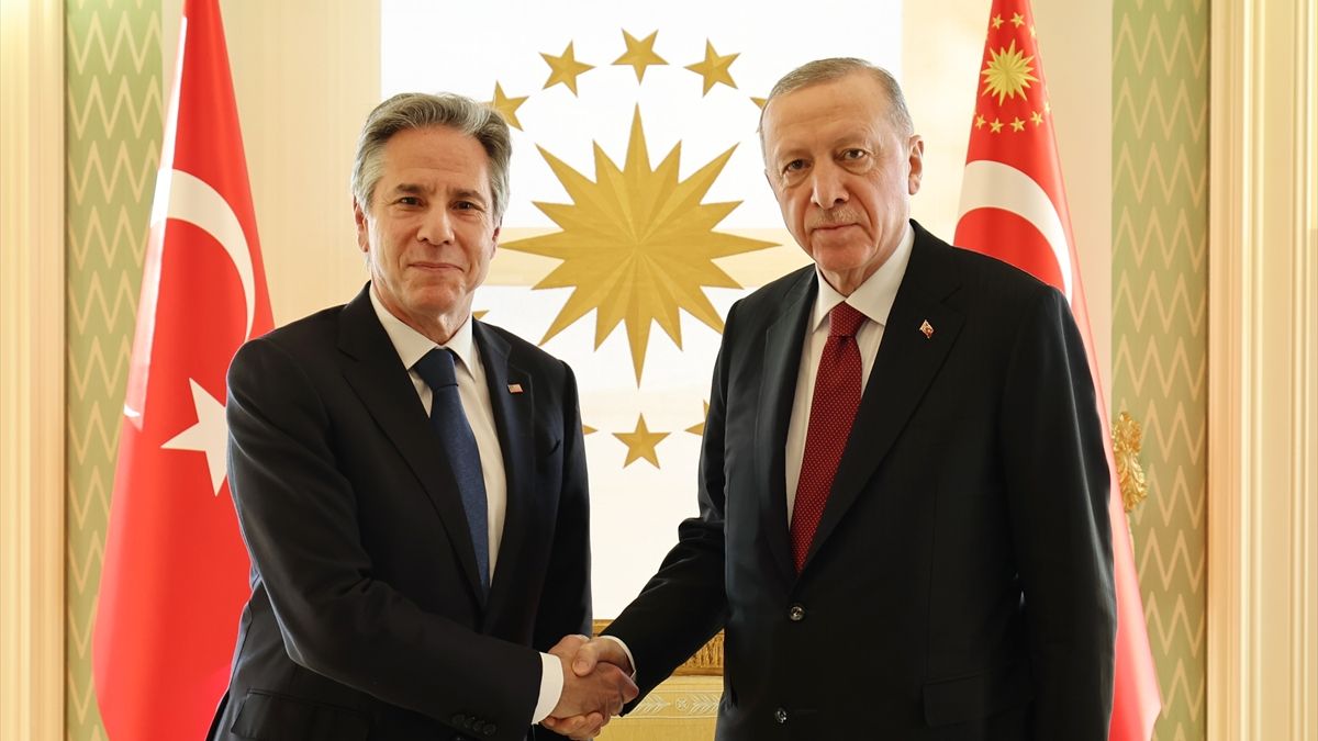 Cumhurbaşkanı Erdoğan, ABD Dışişleri Bakanı Blinken'ı kabul etti