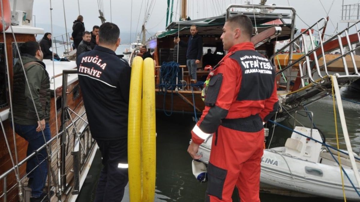 Ali Kırca'nın batmak üzere olan teknesi son anda kurtarıldı